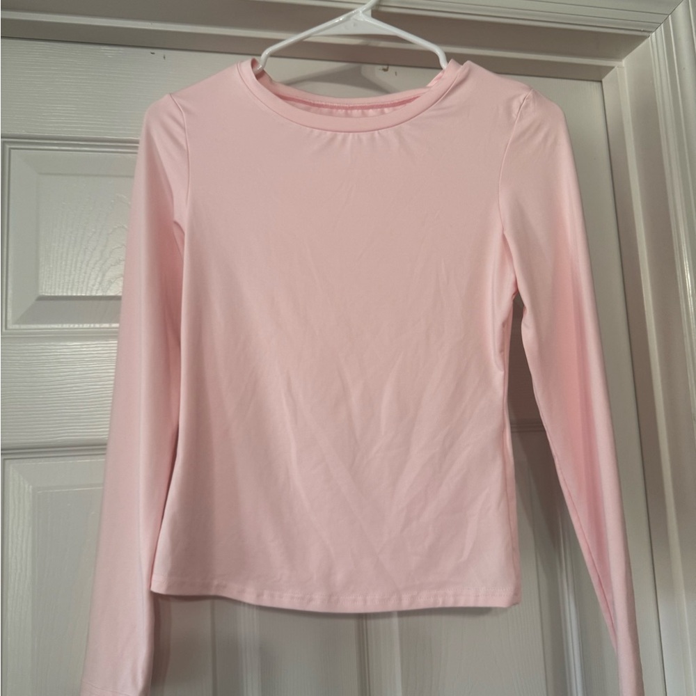 Women's Pink Long Sleeve Top